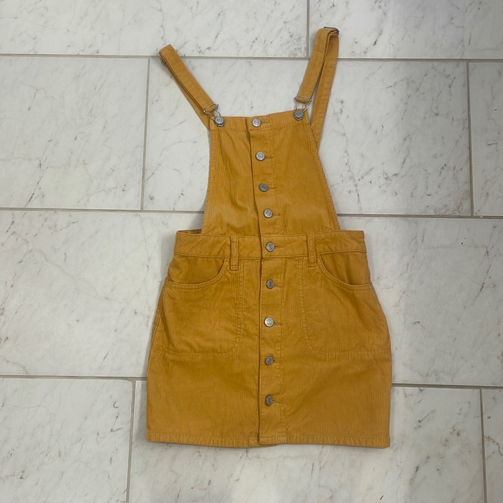 Adorable Corduroy Overalls Dress